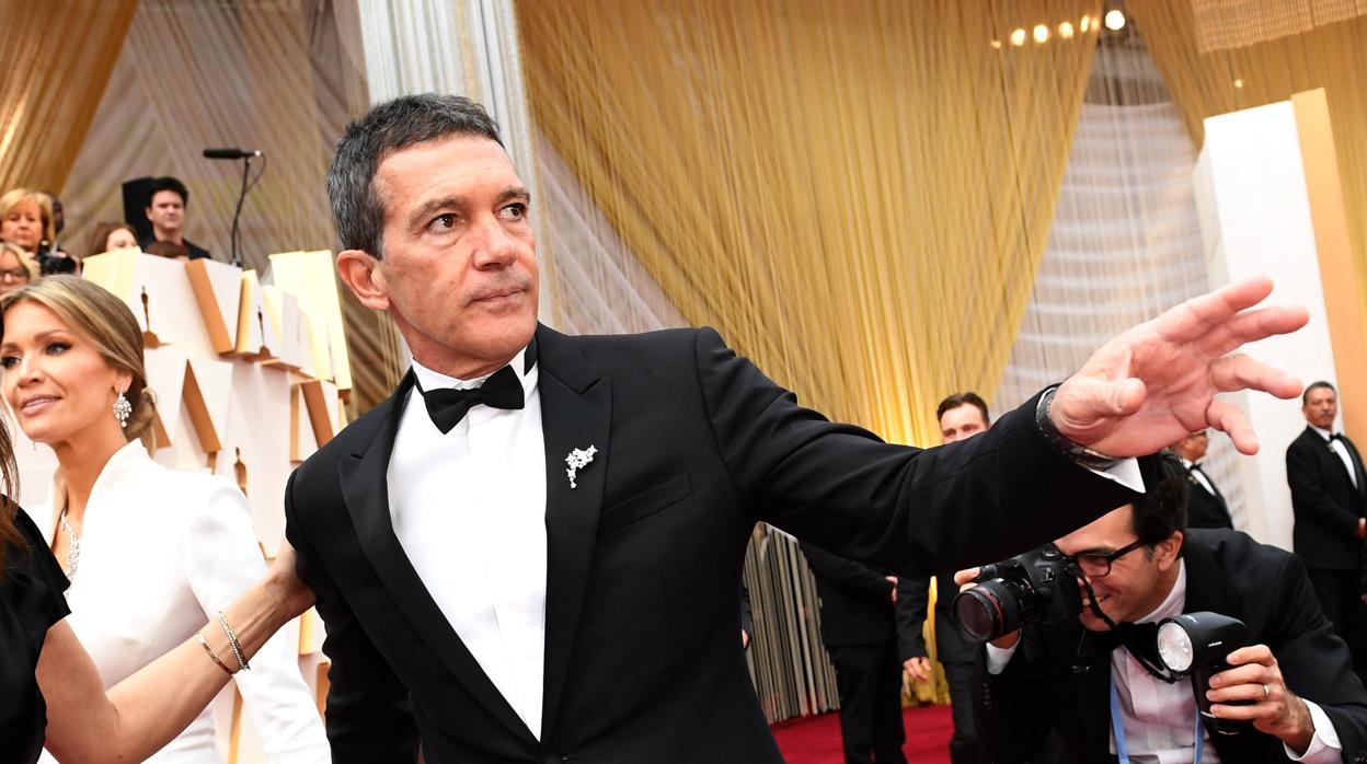 Antonio Banderas en la alfombra roja de los Oscar 2020, donde estuvo nominado a mejor actor por «Dolor y gloria», nominada también a mejor película internacional