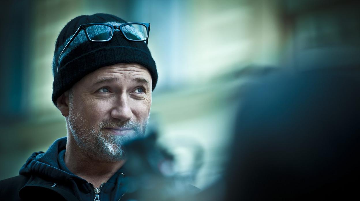 David Fincher durante la filmación de «Los hombres que no amaban a las mujeres»