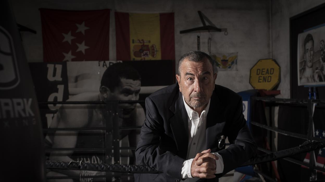 Garci, en el gimnasio donde se rodaron algunas escenas de su última película, «El crack cero»