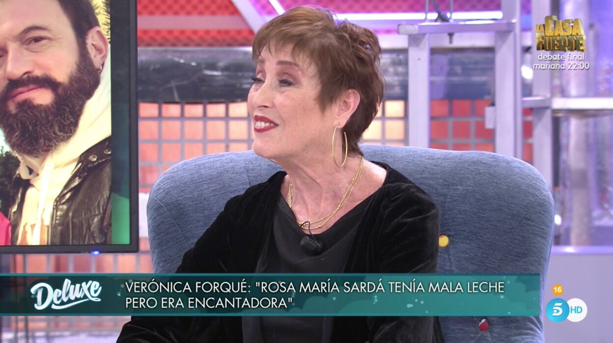Verónica Forqué, durante la entrevista