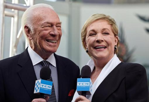 Christopher Plummer y Julie Andrews, en 2015, durante la celebración del cincuenta aniversario de «Sonrisas y lágrimas»