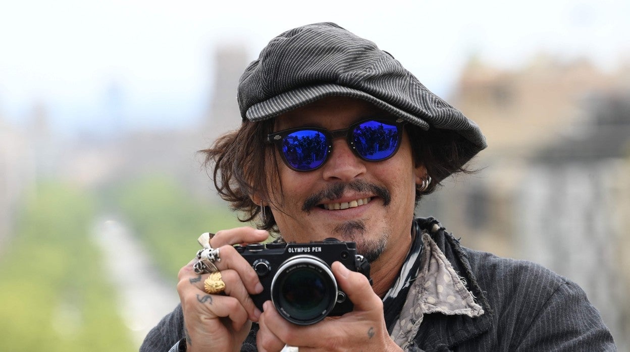 Johnny Depp, fotografiado ayer en Barcelona