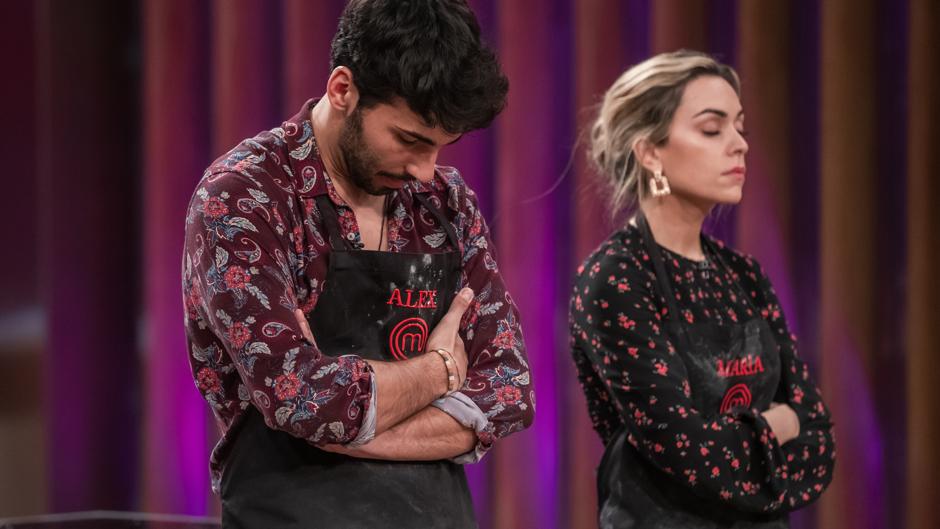 Álex y María protagonizan el duelo por la salvación en la tercera gala de 'Masterchef'