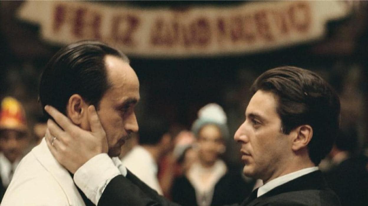 John Cazale y Al Pacino en El Padrino»