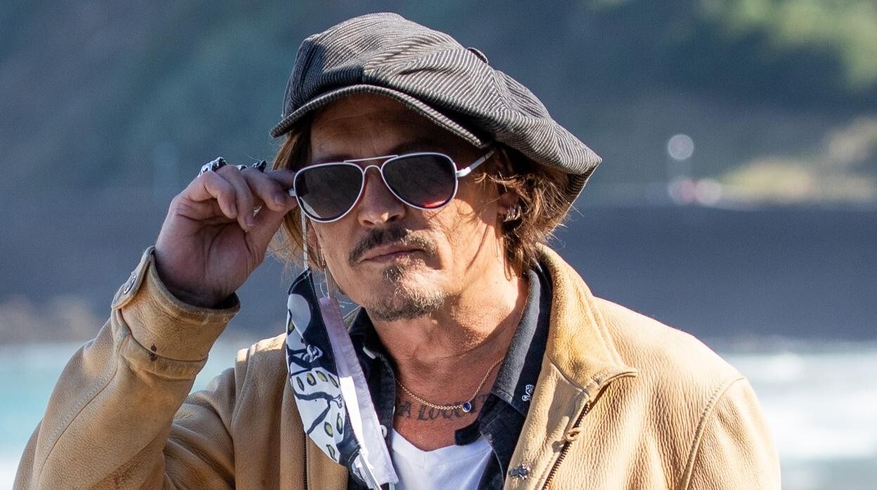 Johnny Depp, en San Sebastián, en 2020