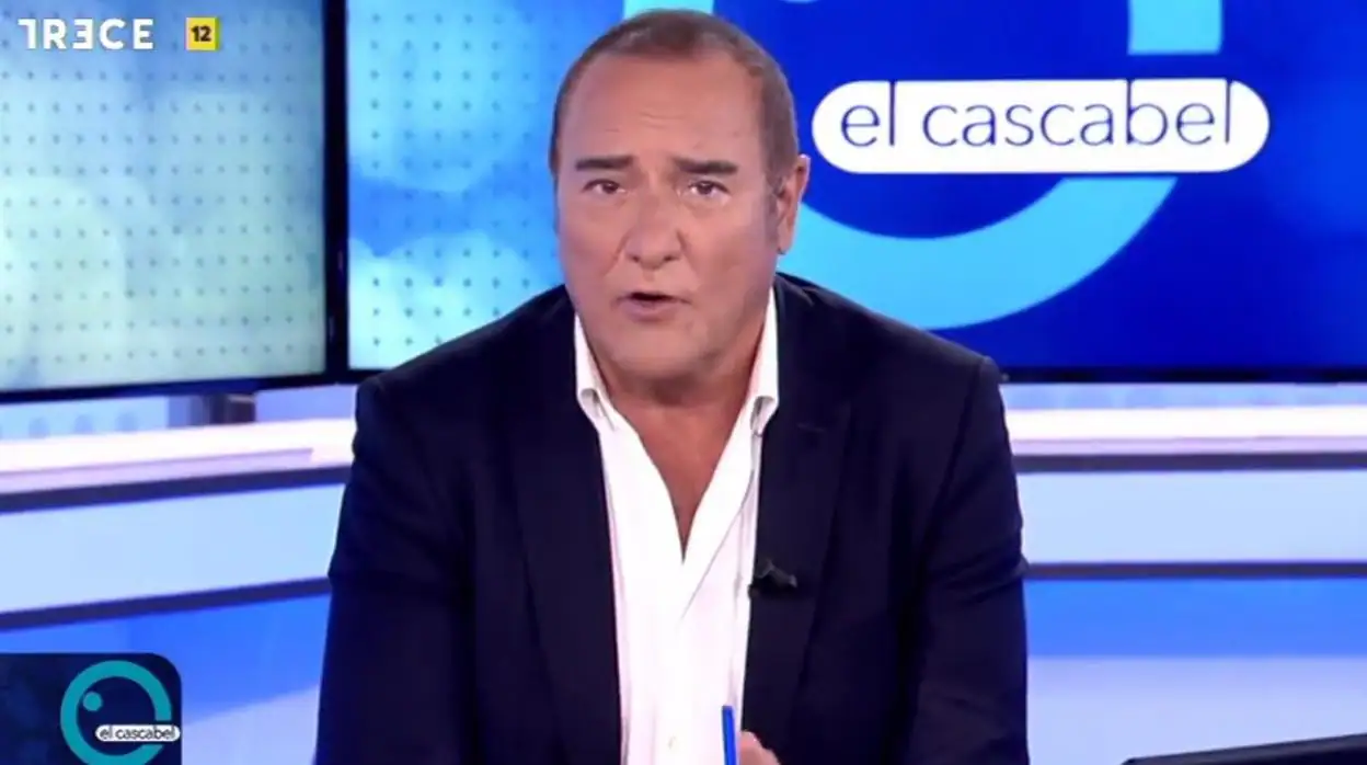 José Luis Pérez, presentador de 'El cascabel', durante la presentación de la nueva temporada de Trece