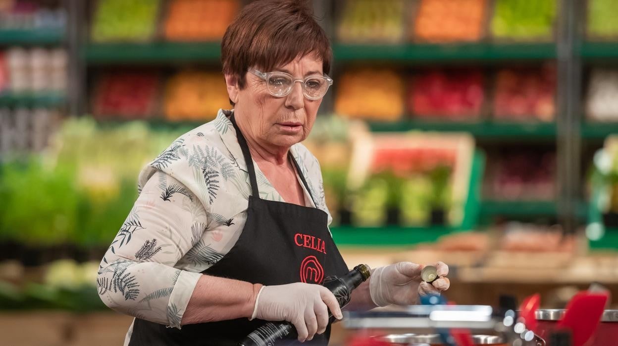 Celia Villalobos, durante su participación en MasterChef Celebrity