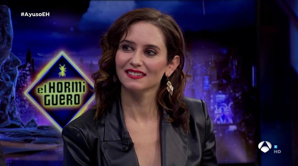 Isabel Díaz Ayuso, en 'El Hormiguero'