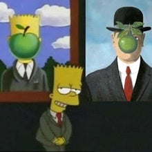 Bart y René Magritte