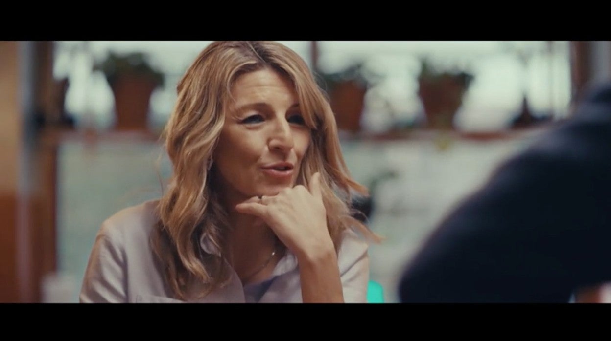 Yolanda Díaz, durante la entrevista que ofreció a 'Salvados'