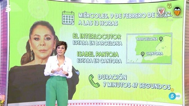 La sorprendente conversación de Isabel Pantoja con 'Sálvame'