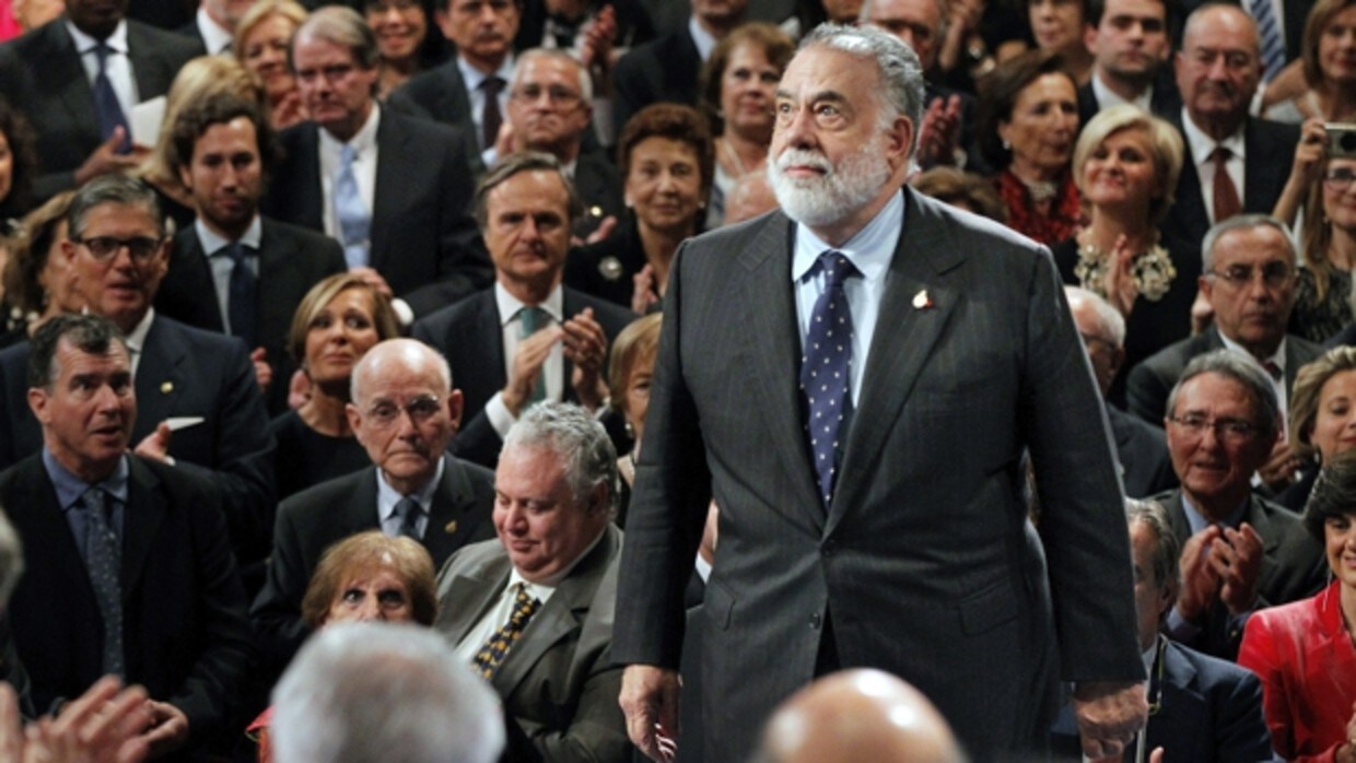 Francis Ford Coppola, en Oviedo, en la ceremonia de los premios Princesa de Asturias en 2015.