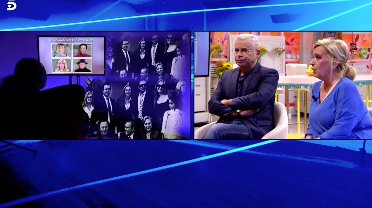 Jorge Javier Vázquez y Carmen Borrego, en 'Sálvame'