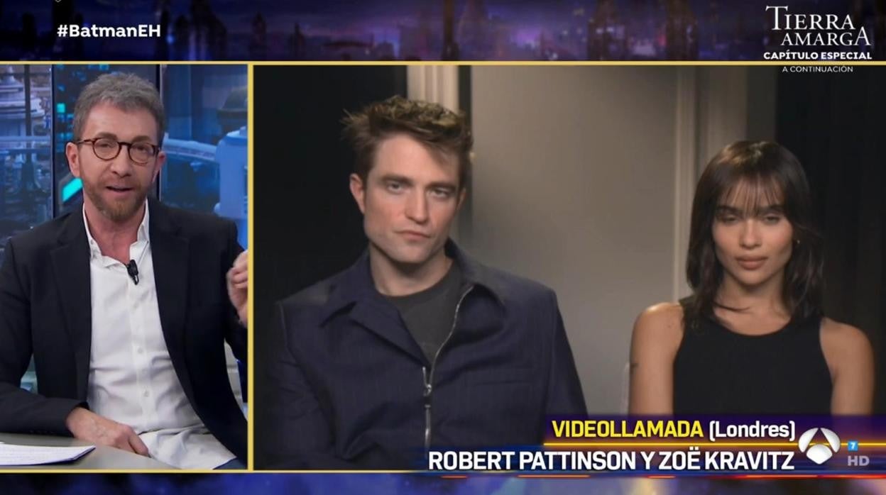 Robert Pattinson y Zoë Kravitz han presentado ‘The Batman’ en ‘El Hormiguero’