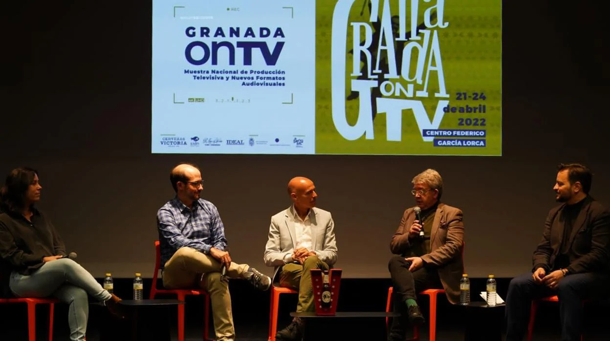Lucía M. Cabanelas, Echagüe, Francisco Quintero, Guillermo Busutil y David Felipe Arranz en Granada On TV