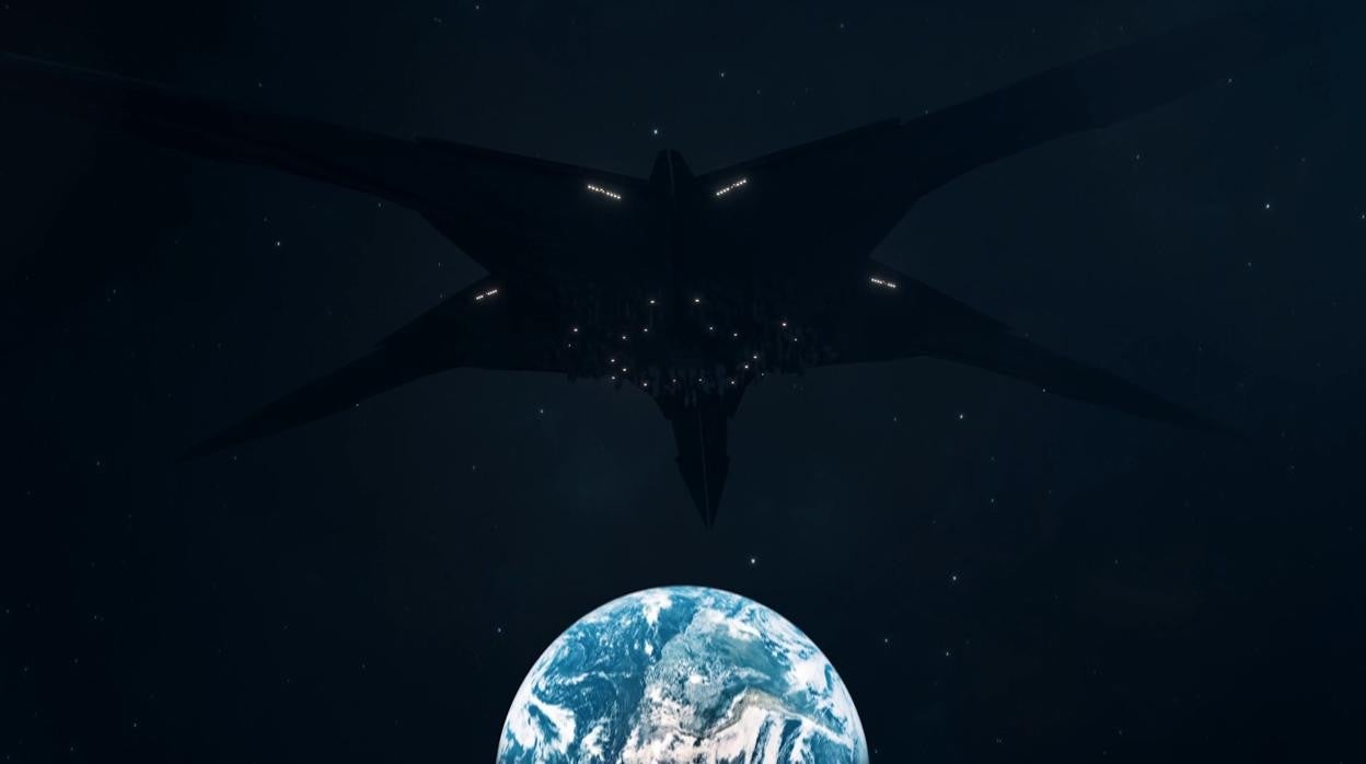 Reconstrucción de un ovni sobre la tierra en el programa ‘Extraterrestres: Ellos están entre nosotros'