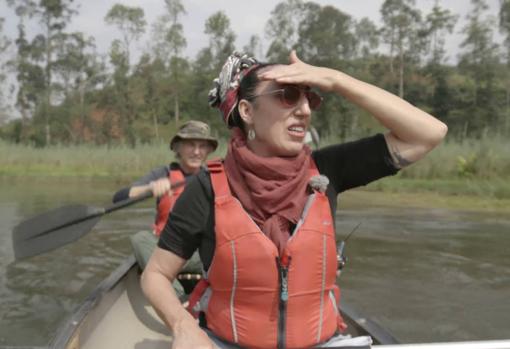 Jesús Calleja y Rossy de Palma, en la penúltima entrega de la última temporada de 'Planeta Calleja', espacio que combina aventura y entrevista a famosos