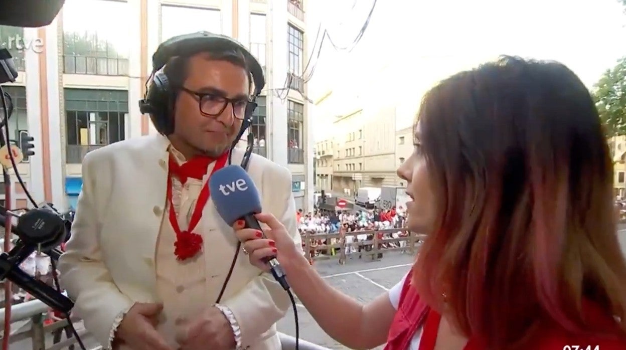 El cámara de TVE que hoy ha protagonizado un especial momento.