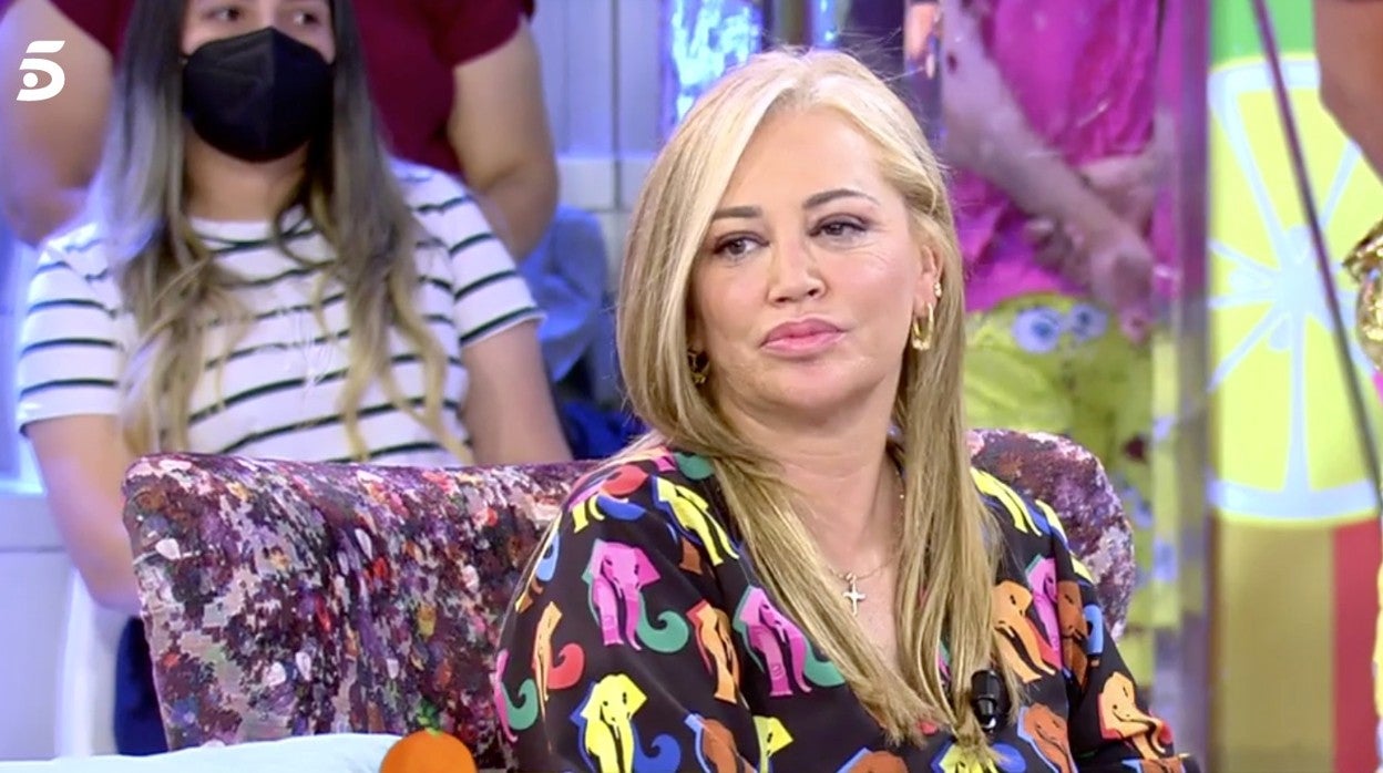 Belén Esteban, en su regreso a 'Sálvame'.