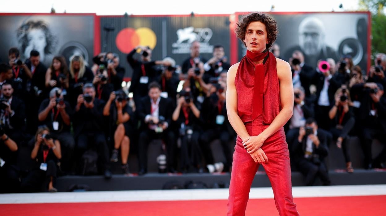 Timothee Chalamet, este viernes en el festival de Venecia, donde presentó ‘Bones and All’