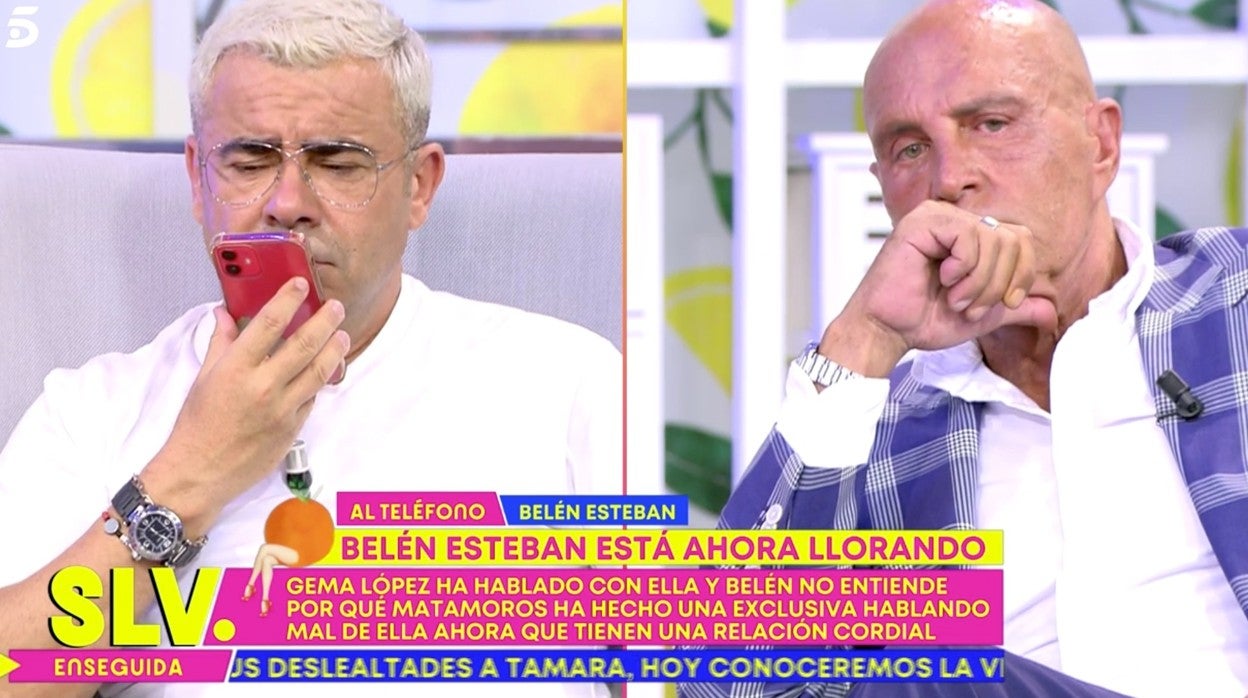 Jorge Javier Vázquez y Kiko Matamoros, en 'Sálvame'.