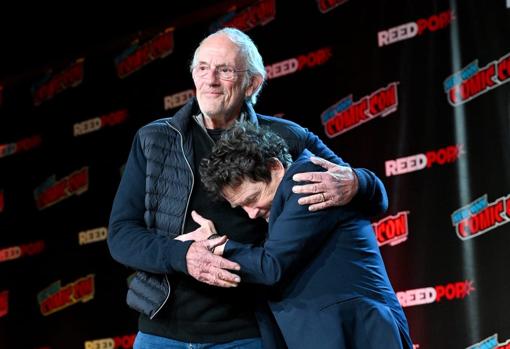 Christopher Lloyd y Michael J. Fox en la ComicCon