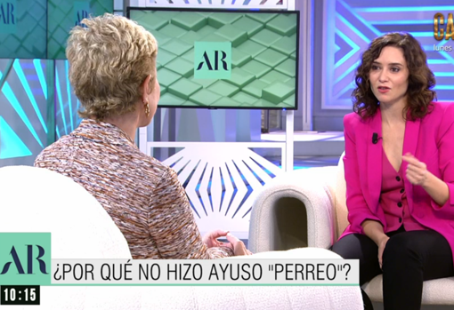 Ana Rosa enmudece en directo a Ayuso con las imágenes de su 'perreo' con Anitta