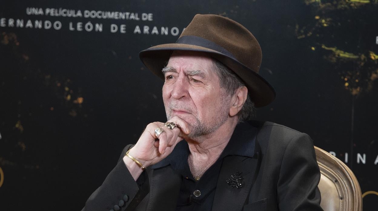 Joaquín Sabina en la presentación de 'Sintiéndolo mucho'