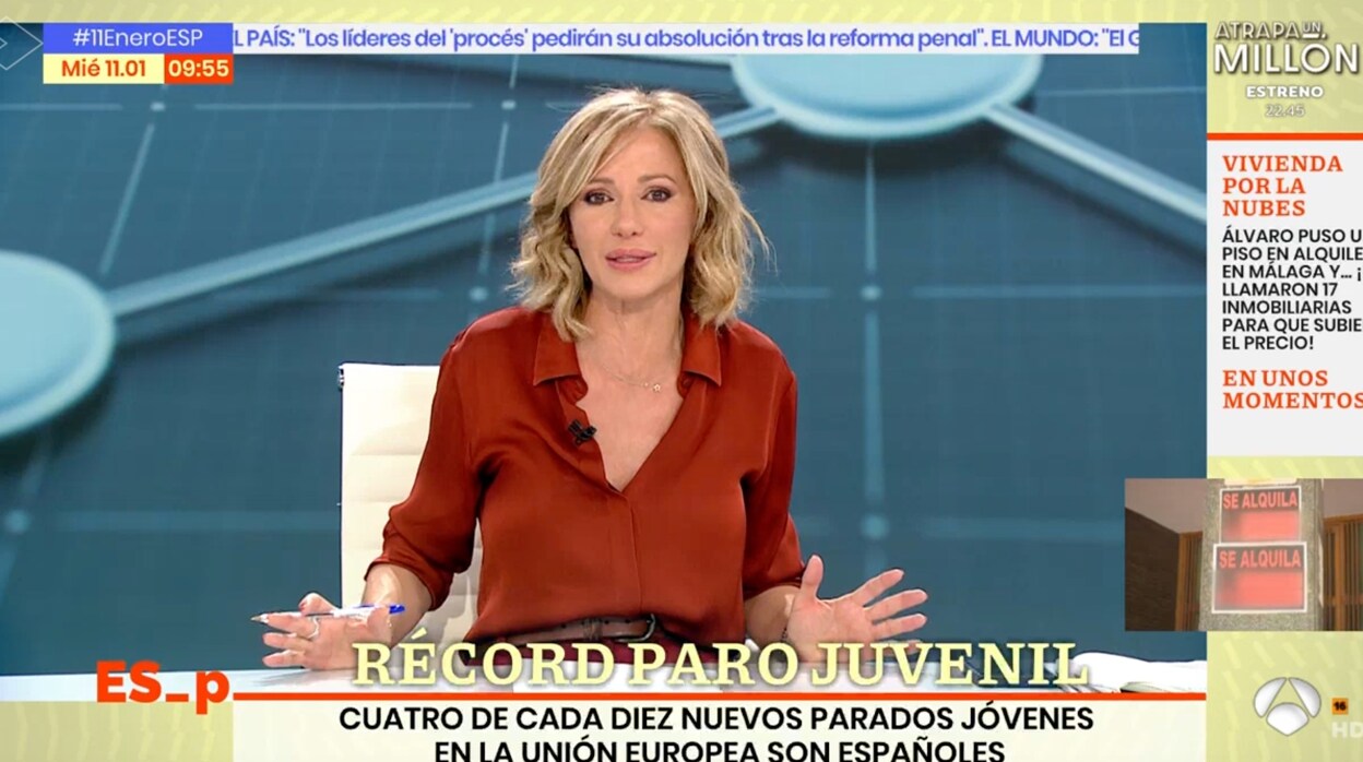 Susanna Griso, presentadora de 'Espejo Público'.