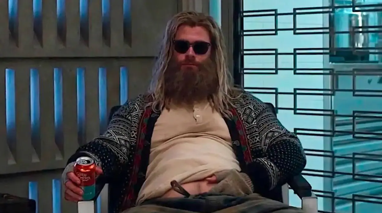 Chris Hemsworth como Thor en la última película de 'Vengadores'