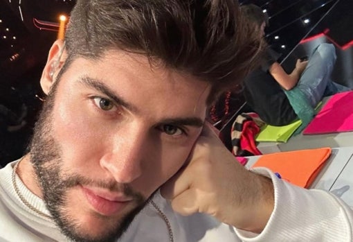 José Otero, e antes de su actuación en la gala de presentación del 'Benidorm Fest'.