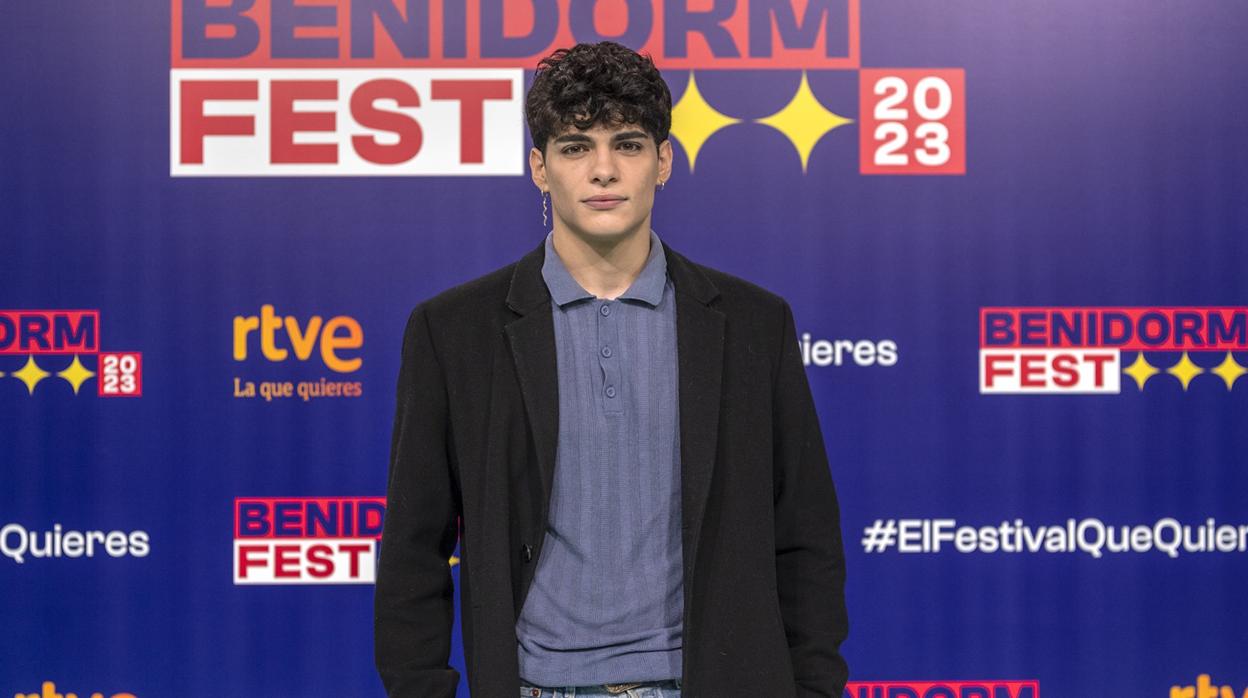 Fotografía de Alfred, cantante del Benidorm Fest