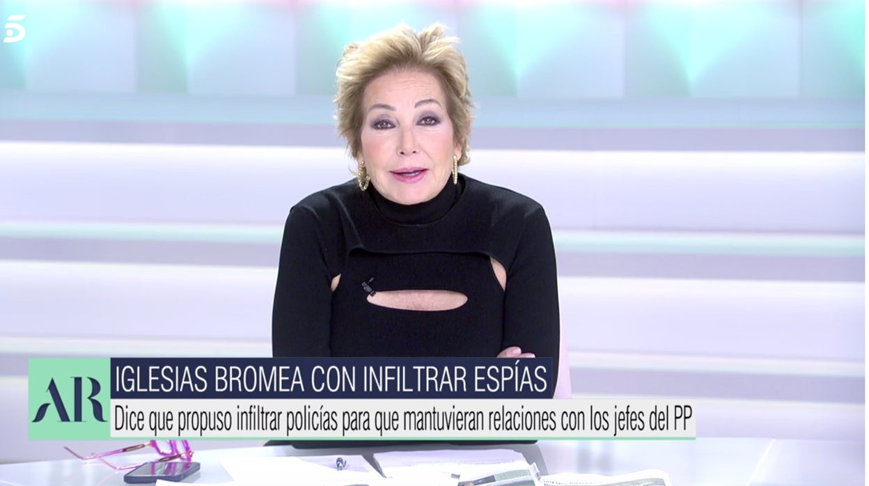 Ana Rosa Quintana, presentadora de 'El programa de Ana Rosa'.
