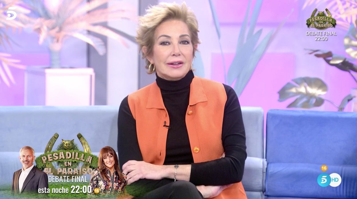 Ana Rosa Quintana, presentadora de 'El programa de Ana Rosa'.