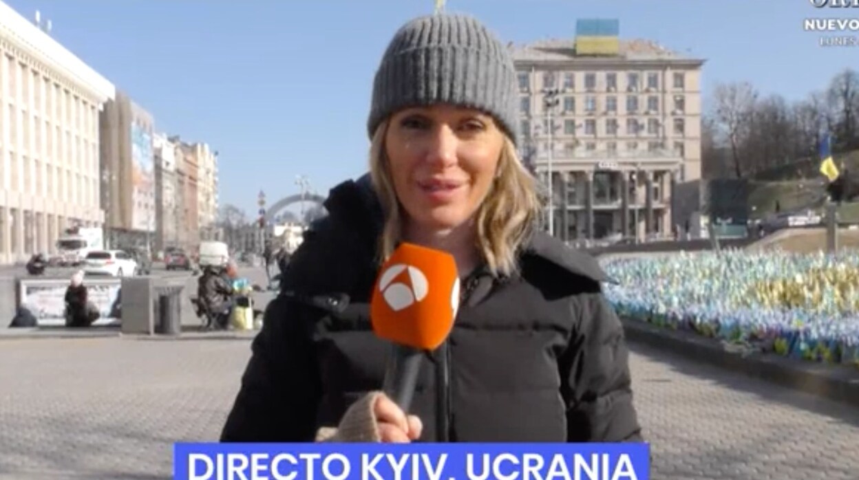 Susanna Griso, presentadora de 'Espejo Público' se encuentra estos días en Ucrania.