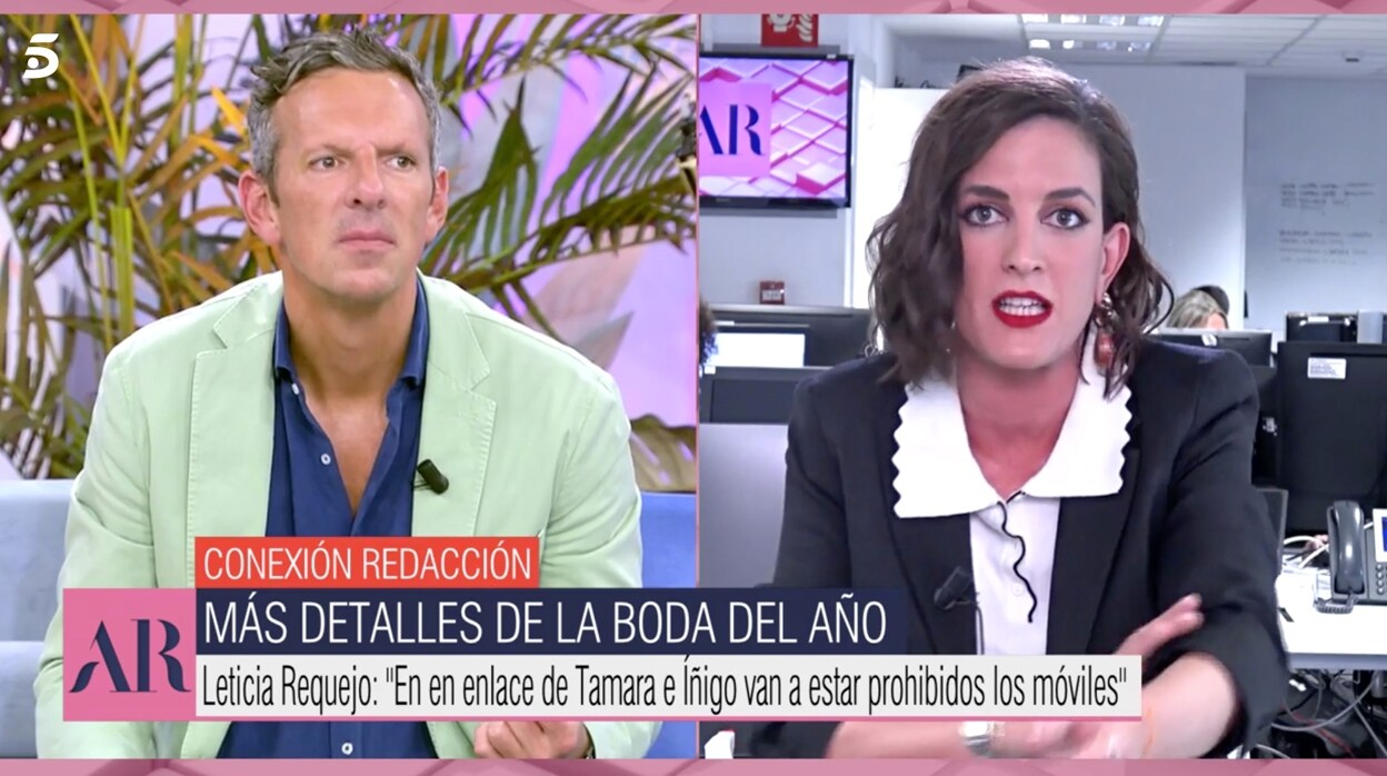 Joaquín Prat, sorprendido con la información de su compañera Leticia Requejo