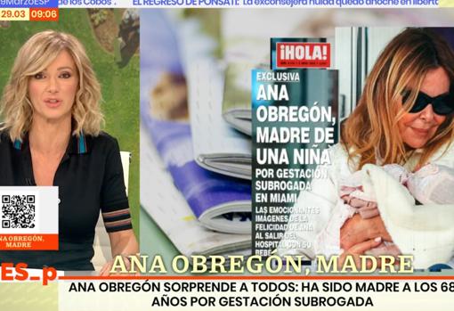 Espejo Público: Susanna Griso, a la pregunta sobre quién es el padre de la  hija de Ana Obregón: «Sería una opción»