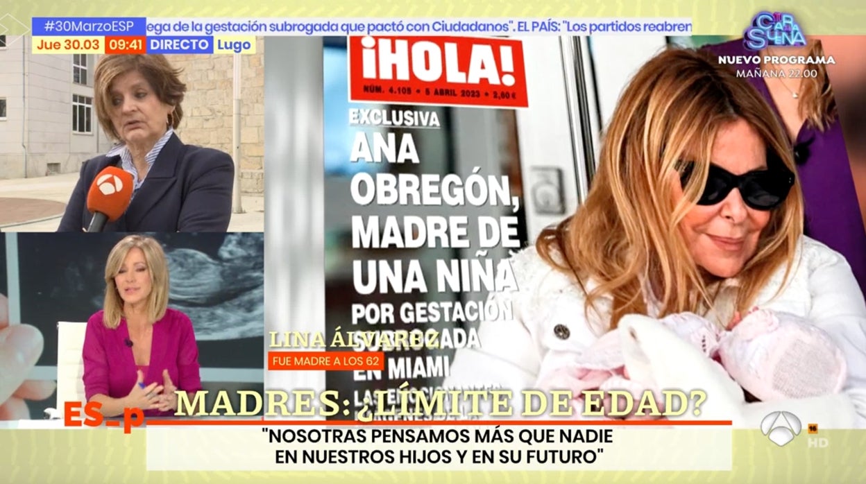 Susanna Griso frena el ímpetu de su invitada en 'Espejo Público'.