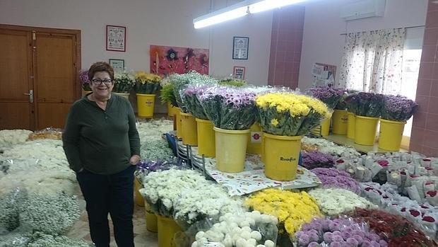 Pepi Alcaide es la artífice de Avain y de este almacén improvisado de flores