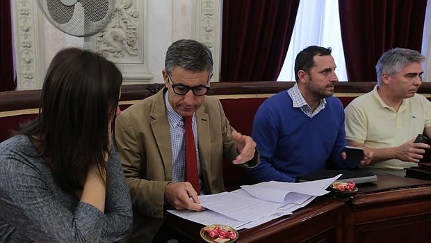 Juan Manuel Pérez Dorao, durante uno de los plenos municipales.