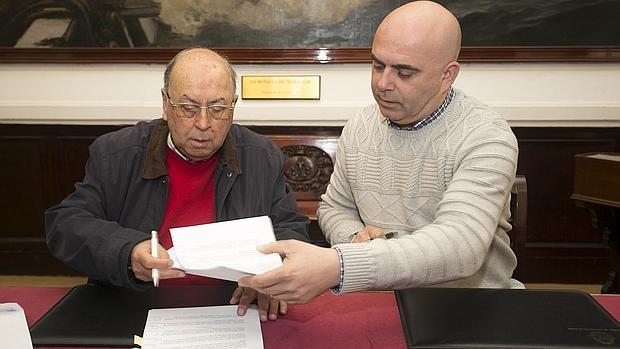 Martín José García y David Navarro, esta mañana