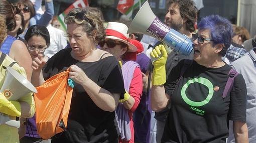 Podemos se adueña de la manifestación del 1 de mayo