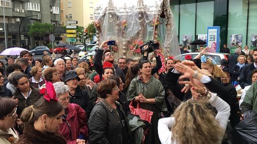 Salida de la Hermandad del Rocío gaditana