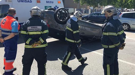 Herida tras perder el control de su coche en Chiclana