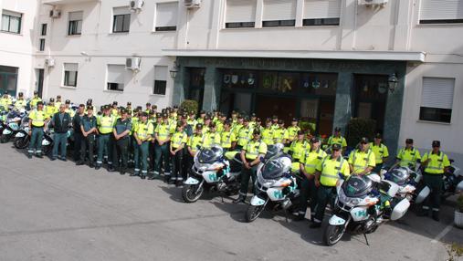 La Catedral se llena de guardias civiles motoristas