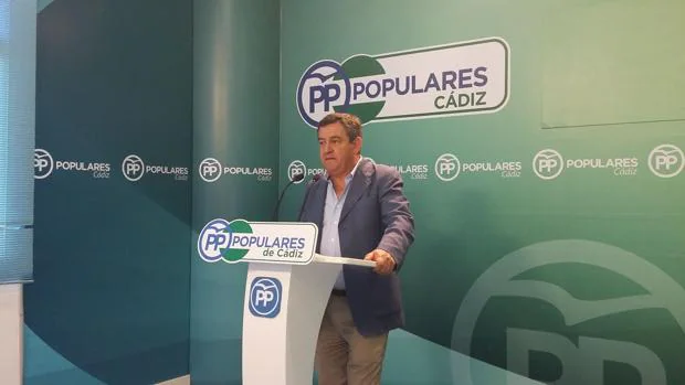 José Loaiza, portavoz del PP en la Diputación provincial de Cádiz.