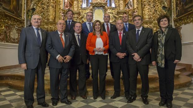 Los presidentes se reunieron con Susana Díaz en marzo