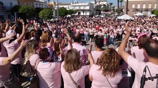 Marcha Rosa en el municipio de El Cuervo