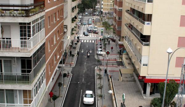 Calle goya, una de las calles mas transitadas del barrio