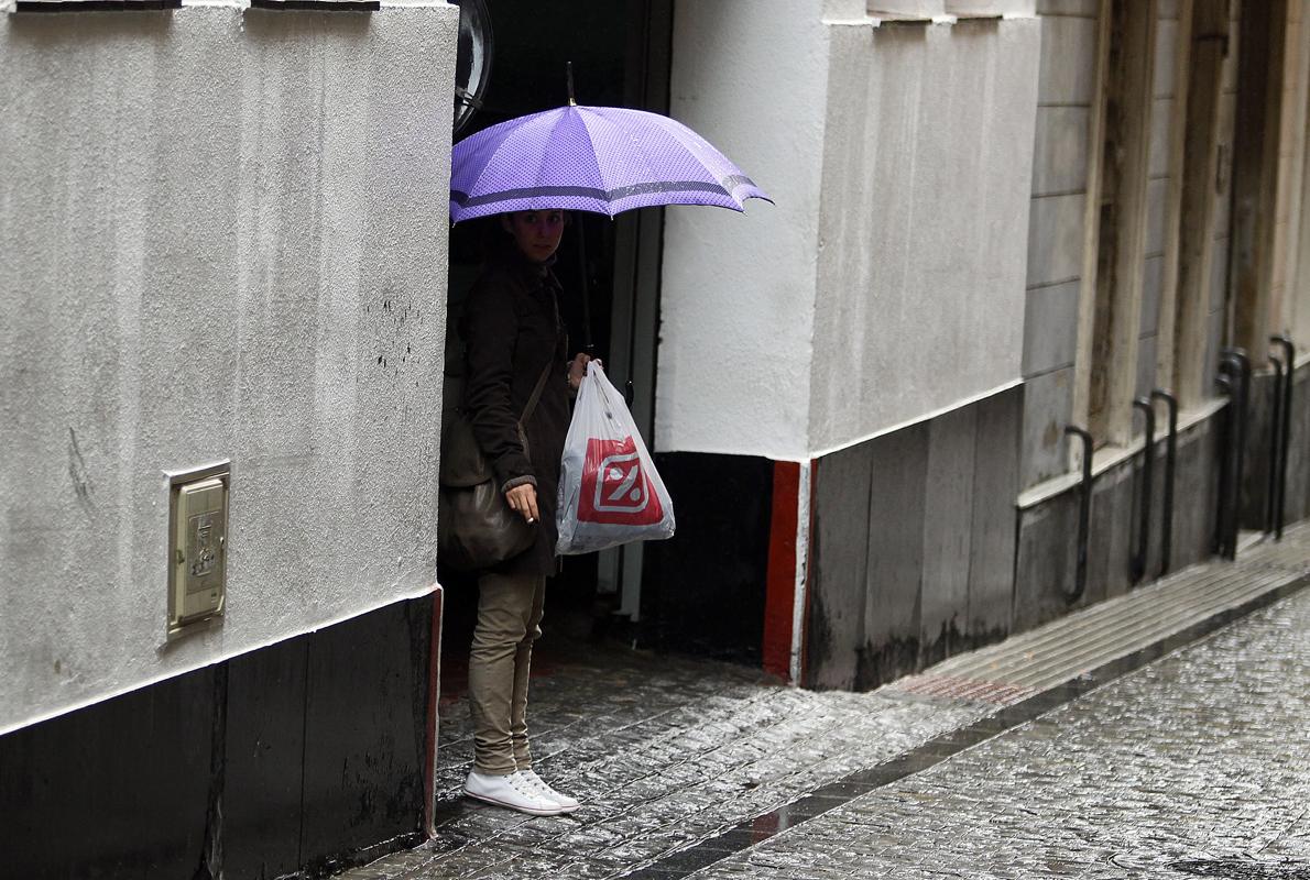 Día lluvioso en Cádiz